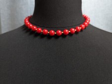 Lovely Vintage Faux Coral Red