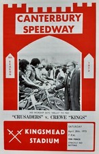 CANTERBURY v CREWE SPEEDWAY