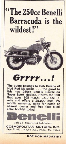 1968 benelli 250cc baracuda - benelli,