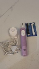 Oral-B Pro Timer 3708 Electric Toothbrush Purple + Charger & 2 Heads EU Plug