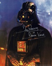 Dave PROWSE is Darth Vader Signed 10X8 Photo Card Star Wars + COA