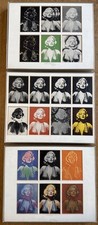 IN THE MANNER OF ANDY WARHOL, 3 x Groups of Marilyn Monroe Framed Images Pop Art
