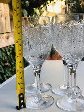 Set Of 5 Bohemian Lead Crystal