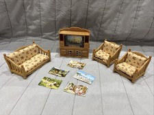 Sylvanian Families Comfy Living Room Set Sofa TV Armchair lot 21