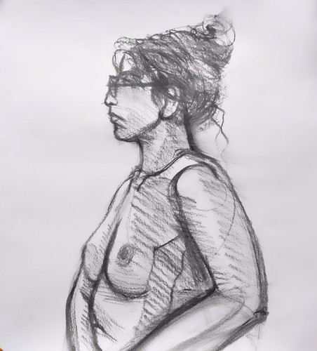 Nude female portrait - female,