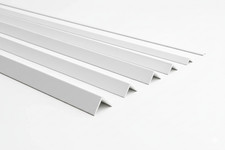 White PVC Corner Trim 90° 2.5m | Equal & Unequal Angle Edge Strip Moulding