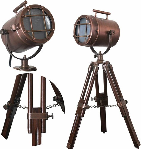 Brass spotlight nautical - brass,