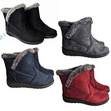 DAMART Suede Ankle Boots Faux