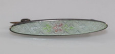 Lovely Antique Sterling Genuine Cloisonné Edwardian Enamel  Pin Brooch