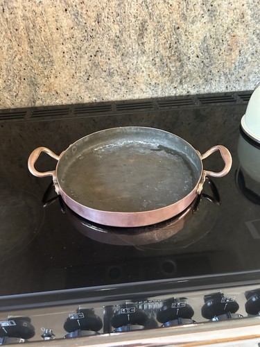 Copper paella pan style - copper,