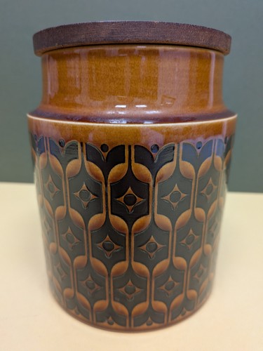 Hornsea pottery canister - pottery,