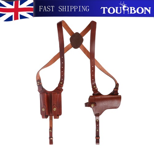 Tourbon leather pistol holster - leather,