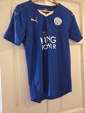 Official Puma Leicester City 2015 / 16 Shirt Small Mens Top Vardy Champions LCFC