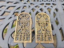 Pair super quality antique English German BRACKET clock side sound fret grills
