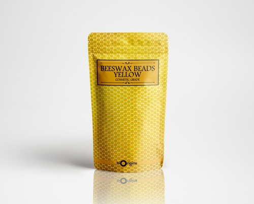 Beeswax beads yellow - beeswax,