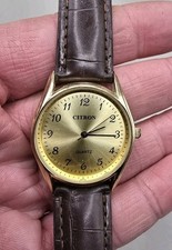 Mens Citron Quartz Watch Brown
