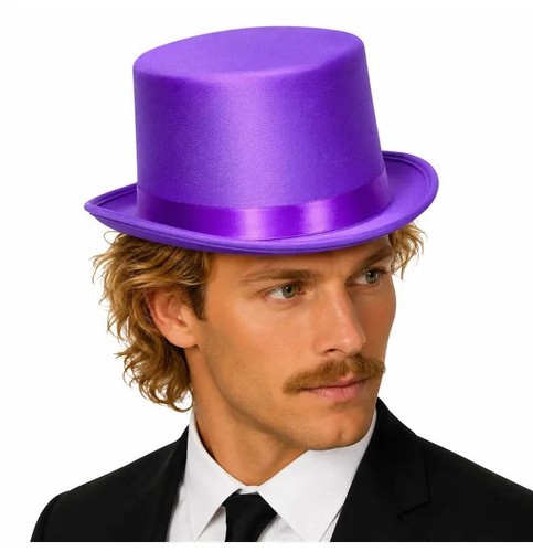 Bright purple top - top, hat