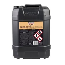 Bartoline Creocote Light Brown Oil Based Timber Treatment Creosote Sub 20 Litre