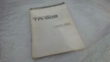 Roland TR-909 Owners Manual - Original 1983 - Rare