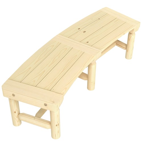 Round wooden garden - round,
