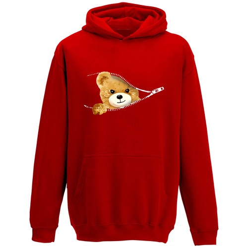 Teddy bear zipper hoodie - teddy,