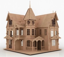 Victorian Mansion Laser Cut