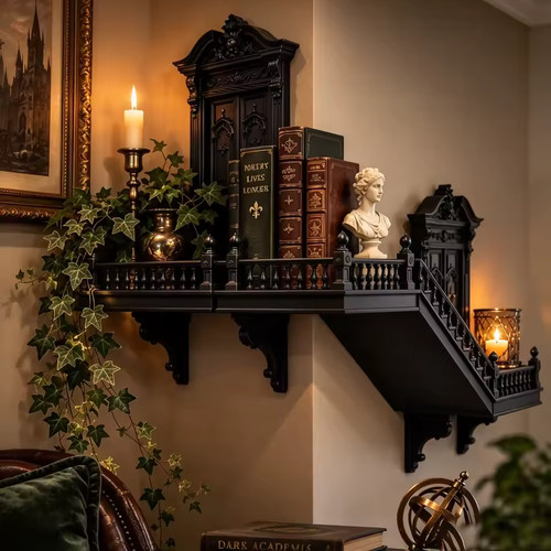 Gothic staircase corner - gothic, wall
