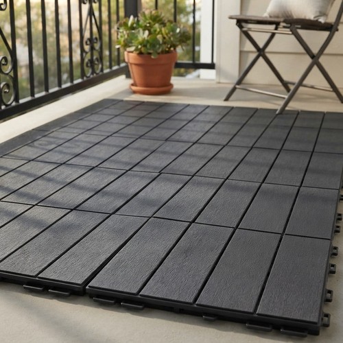 Sturdy interlocking deck tiles - interlocking,