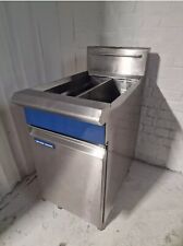 Commercial Blue Seal Twin Tank GT46 Gas Chip Deep Fryer Chips