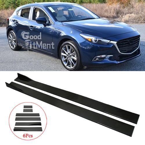 Glossy side skirts spoiler - side,