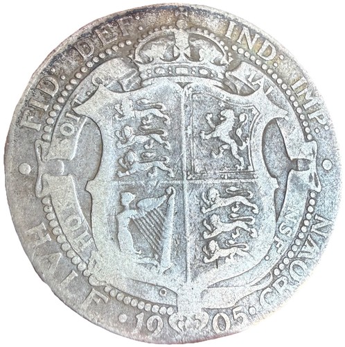 1905 edward vii silver half - 1905,