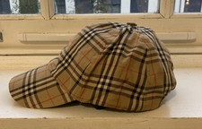 Burberry Nova Check Fleece Lined Cap Rare