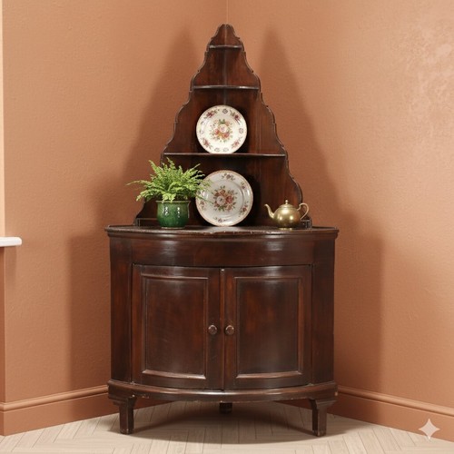 Antique corner cabinet - antique,