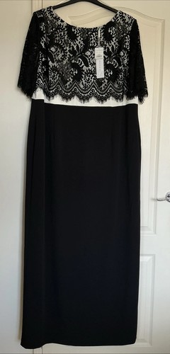 Ladies gina bacconi black maxi - gina,