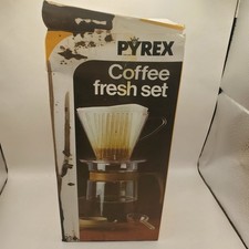 Pyrex Vintage Coffee Jug Drip Coffee Filter Set 1970s With Box And Filters