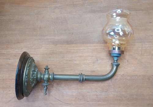 Antique brass electrified gas - antique,