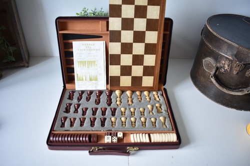 Vintage backgammon chess - vintage,