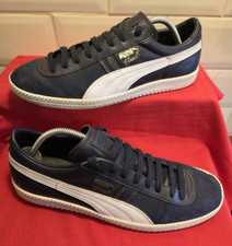 Mens Puma Brasil Blue Leather