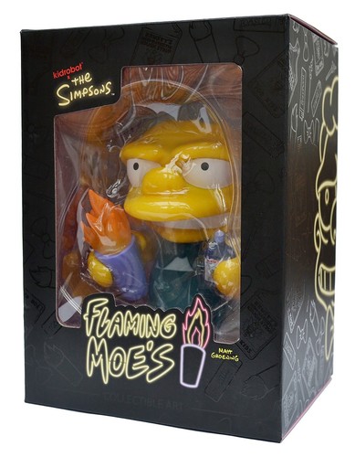 Kidrobot flaming moe - x,