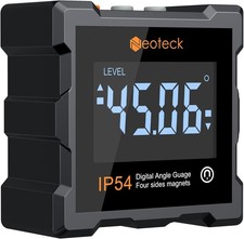 Digital Angle Gauge Angle Finder IP54 Waterproof Level Box Protractor Level Gau