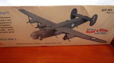 B-24D Liberator 1/28th scale balsa model kit