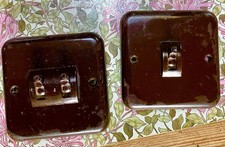 Antique Bakelite Light Switches Vintage Art Deco