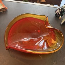 Leaf Design Coloured Glass