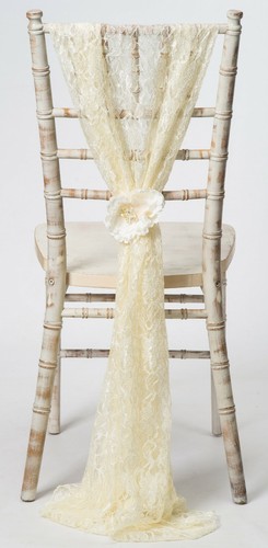 Ivory lace vertical waterfall - ivory,