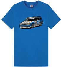 BTCC British Touring Car Rydell Volvo Estate 1994 T-shirt BLUE ADULT/KIDS