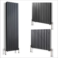 Anthracite Designer Horizontal Vertical Radiator Flat Panel Oval Column Rads