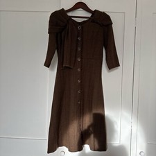 Tailor-Made Wool Dress – Inspired by Princess Kate’s Erdem Design Size 8UK