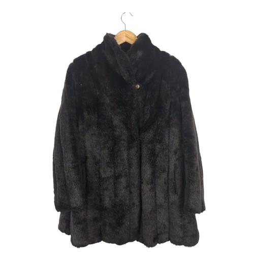 Vintage astraka women - astraka, brown