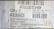 BAXI POTTERTON 242473 GAS VALVE GENUINE NEW (A)