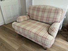 Laura Ashley’s Loveseat 2 Seater Sofa Beige& Red Check